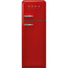 KÜHL-GEFRIER-KOMBINATION FAB30RRD5  - Rot, Basics, Metall (60/178/72,8cm) - SMEG
