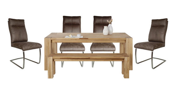 ESSTISCH Kernbuche massiv rechteckig Kernbuche - Kernbuche, Natur, Holz (200/100/75cm) - Carryhome