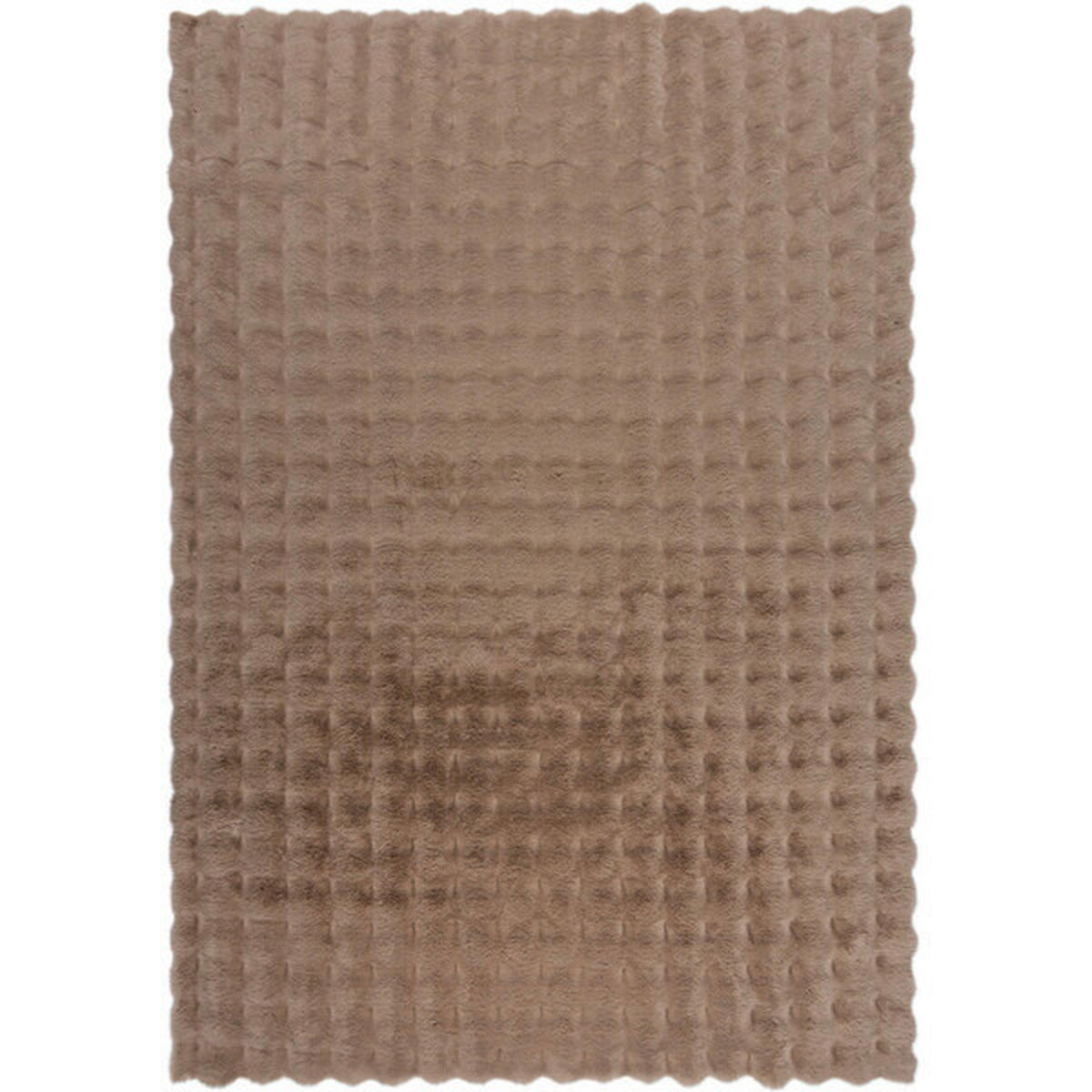 WEBTEPPICH 80/150 cm WAFFLE FAUX FUR Naturfarben  - Naturfarben, KONVENTIONELL, Textil (80/150cm)
