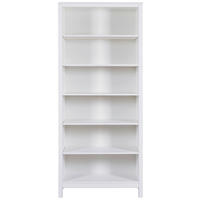 REGAL bijela  drvo  - bijela, Design, drvo (82/197/39,5cm) - Livetastic