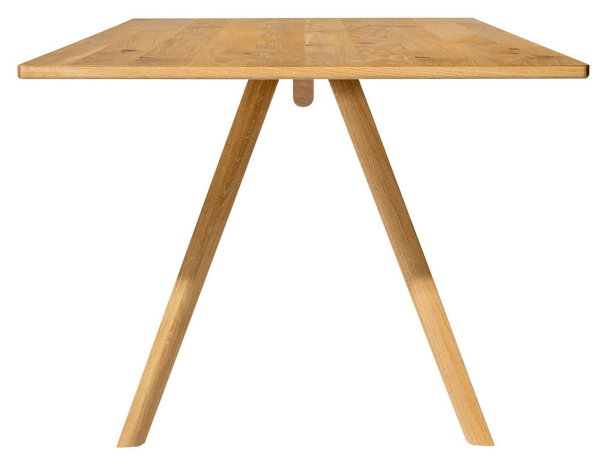 ESSTISCH in Holz 140/100/75 cm  - Wildeiche, Design, Holz (140/100/75cm) - Team 7