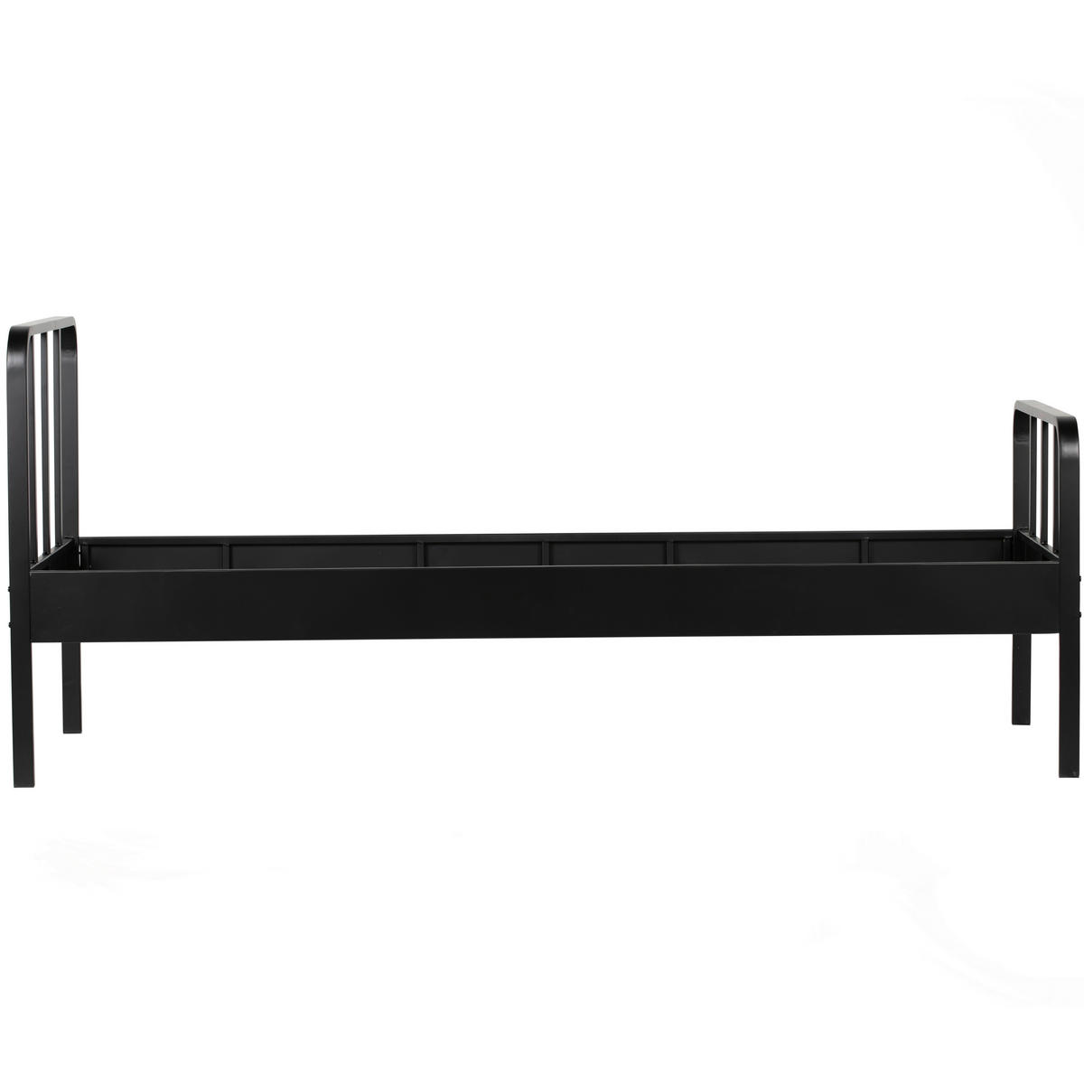 METALLBETT 90/200 cm  in Schwarz  - Schwarz, Basics, Metall (90/200cm) - MID.YOU