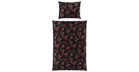 WENDEBETTWÄSCHE Satin 140/200 cm - Schwarz, KONVENTIONELL, Textil (140/200cm) - Esposa