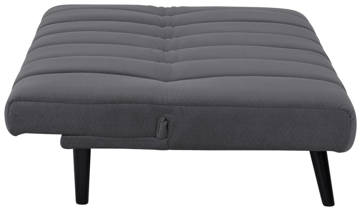 JUGEND- UND KINDERSOFA Flanell Dunkelgrau  - Dunkelgrau/Schwarz, MODERN, Holz/Textil (180/81/93cm) - P & B