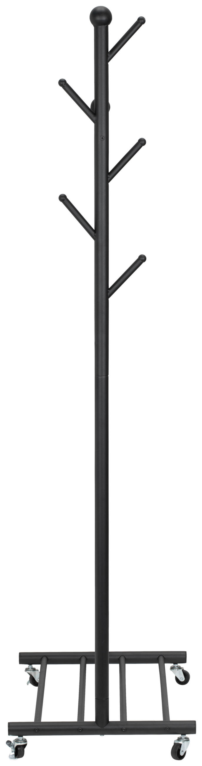 KLEIDERWAGEN in Schwarz 68/170/43 cm   - Schwarz, Modern, Metall (68/170/43cm) - PBJ