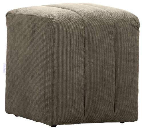 HOCKER in Textil Dunkelbraun  - Dunkelbraun/Schwarz, Design, Kunststoff/Textil (43/50/43cm) - Novel