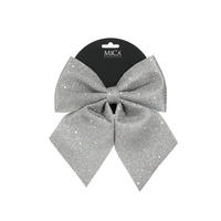 OBESEK ZA BOŽIČNO JELKO - srebrne barve, Basics, tekstil (20/23/1.5cm)