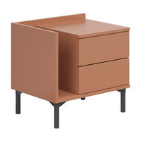 NACHTKÄSTCHEN 50/48/38 cm  in Sahara  - Graphitfarben/Sahara, Design, Holzwerkstoff/Kunststoff (50/48/38cm) - Lomoco