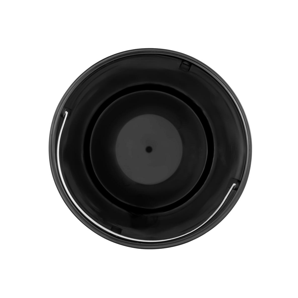 ABFALLEIMER 30 l  Metall  - Schwarz, MODERN, Kunststoff/Metall (33,5/60,5/29cm) - MID.YOU