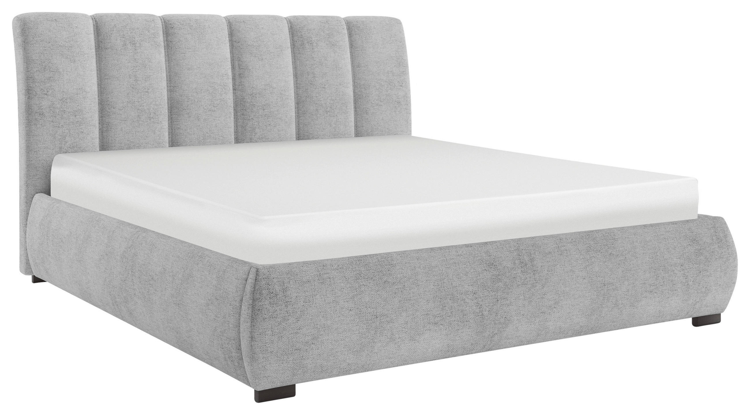 STOPPAD SÄNG 160/200 cm  i grå  - grå, Modern, metall/trämaterial (160/200cm) - MID.YOU