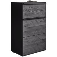 SCHUHSCHRANK LENYA GARDEROBEN  in 60/98/39 cm  - Anthrazit/Schwarz, Design, Holz/Metall (60/98/39cm) - Johann Jakob