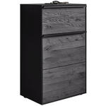 SCHUHSCHRANK 60/98/39 cm  - Anthrazit/Schwarz, Design, Holz/Metall (60/98/39cm) - Johann Jakob