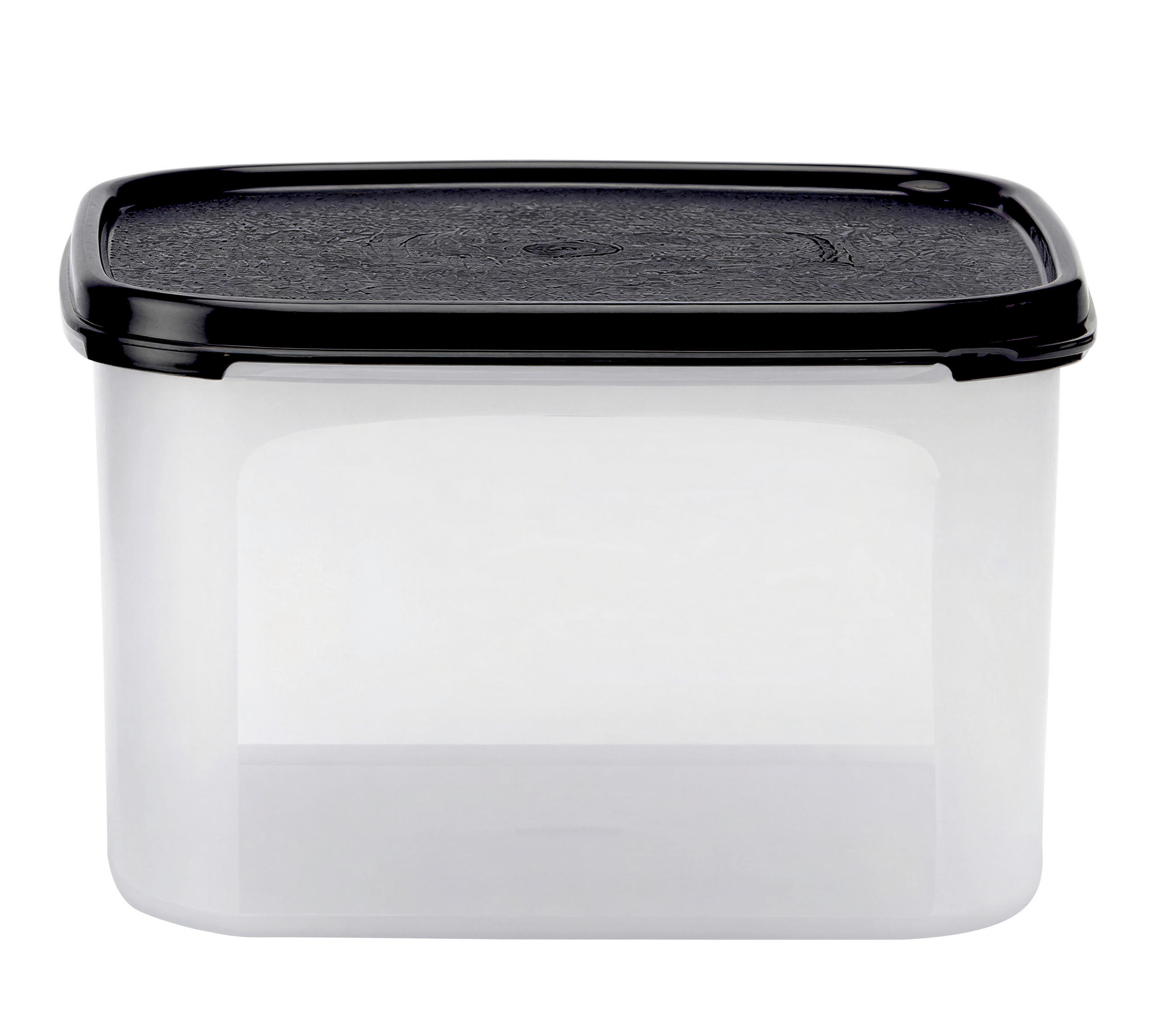 AUFBEWAHRUNGSDOSE 1,2 l  - Grauweiß/Schwarz, Basics, Kunststoff (1,2l) - Fackelmann