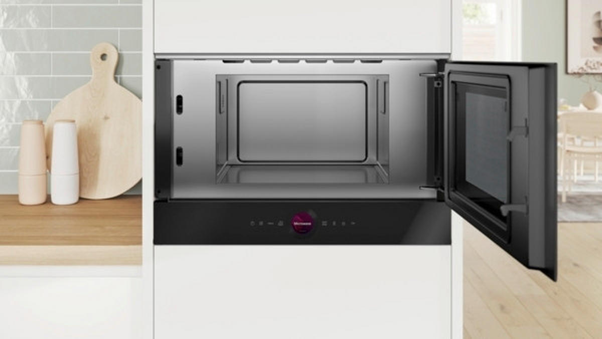 UGRADNA MIKROTALASNA RERNA - crna, Dizajnerski, staklo/metal (59.4/38.2/31.8cm)