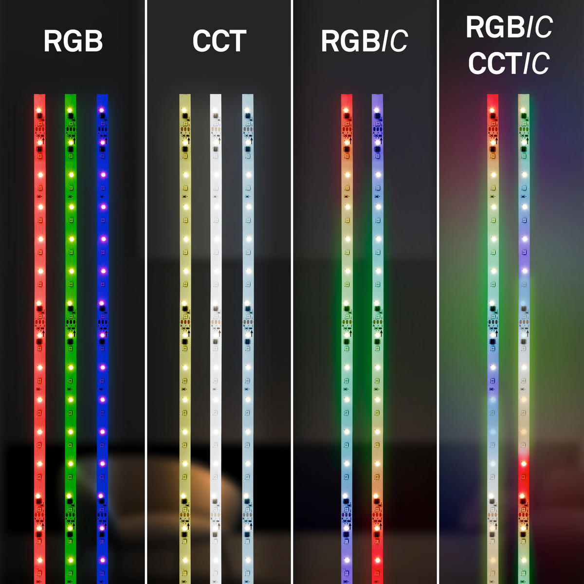 LED-STRIP 500 cm  - Weiß, Basics, Kunststoff (500cm)