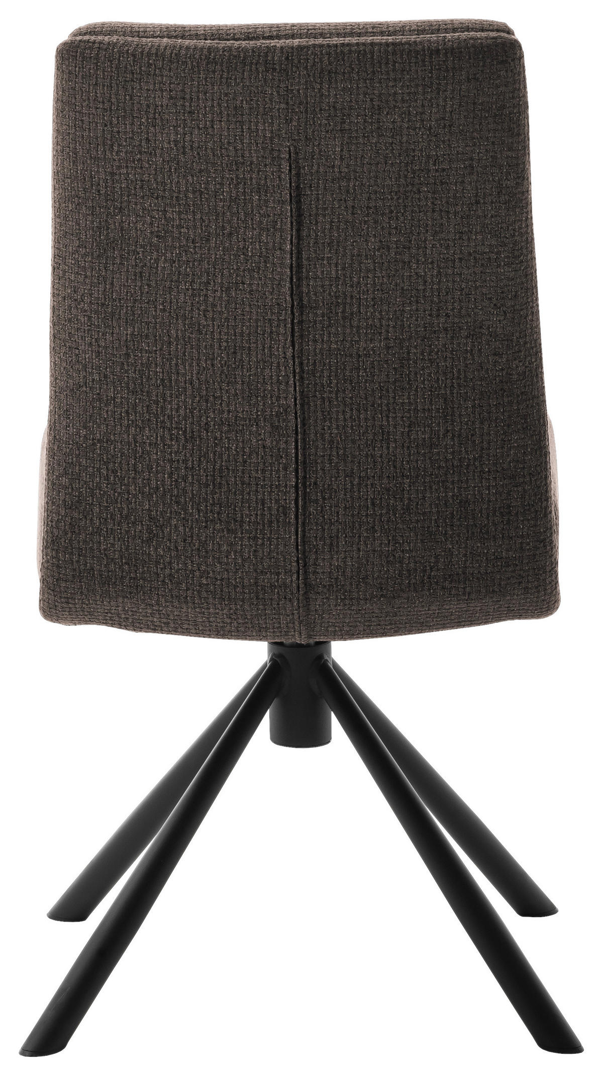 STUHL  in Stahl Webstoff Metall, Textil  - Schwarz/Cappuccino, Design, Textil/Metall (47/90/64cm) - Dieter Knoll