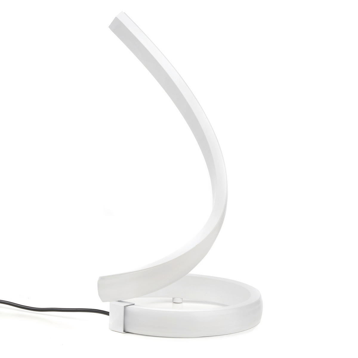 STOLNÍ LED LAMPA, 16/16/32 cm - bílá, Design, kov (16/16/32cm)