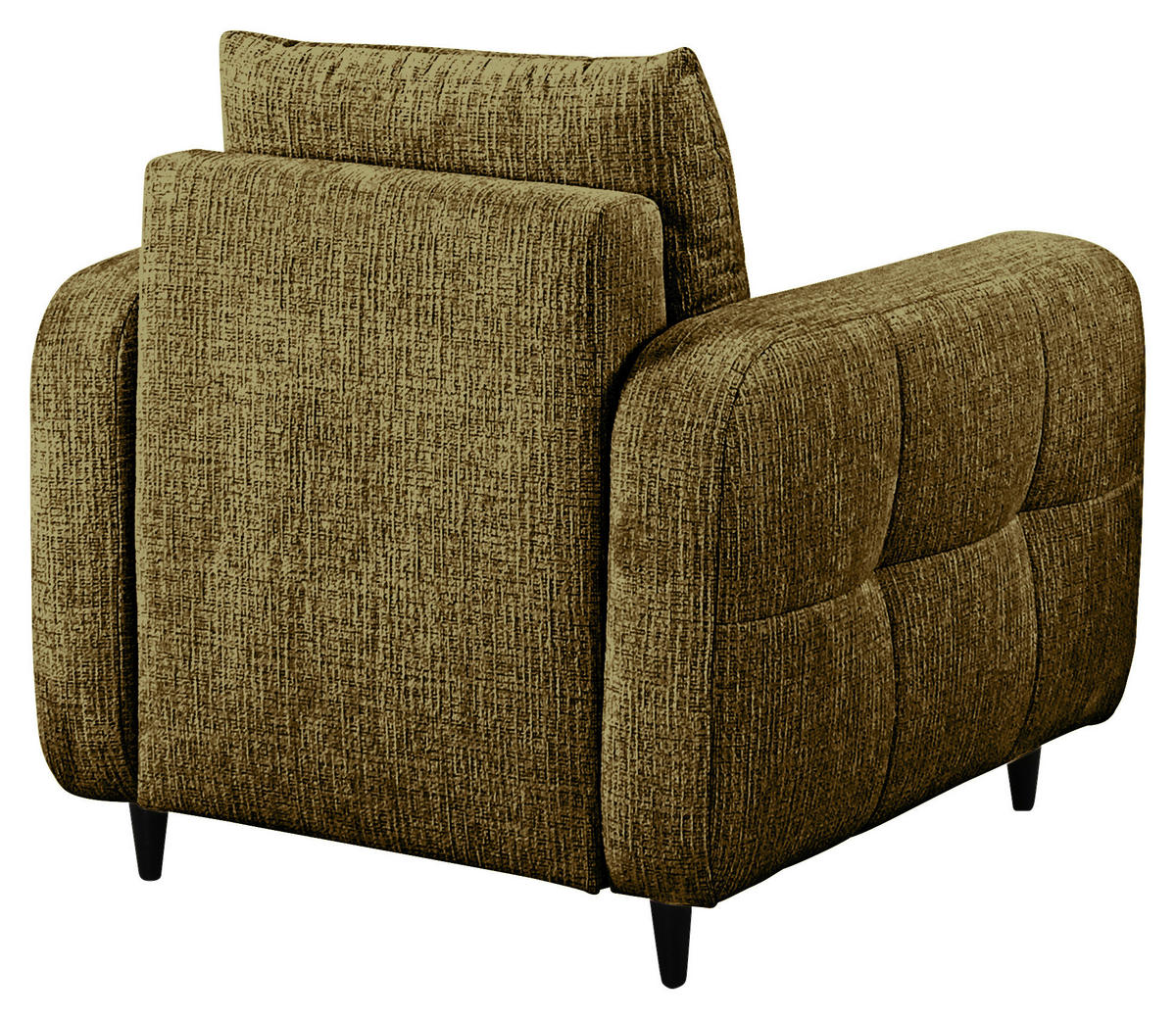 COCKTAILSESSEL Flachgewebe Olivgrün    - Schwarz/Olivgrün, Design, Holz/Textil (90/88/91cm) - Lomoco