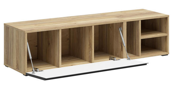 REGALELEMENT Graphitfarben, Eichefarben  135/33/40 cm  - Eichefarben/Graphitfarben, MODERN, Holzwerkstoff (135/33/40cm) - Carryhome