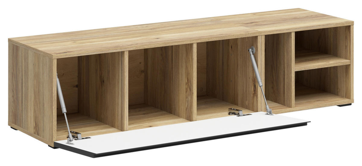 REGALELEMENT  135/33/40 cm Graphitfarben, Eichefarben  - Eichefarben/Graphitfarben, Modern, Holzwerkstoff (135/33/40cm) - Carryhome