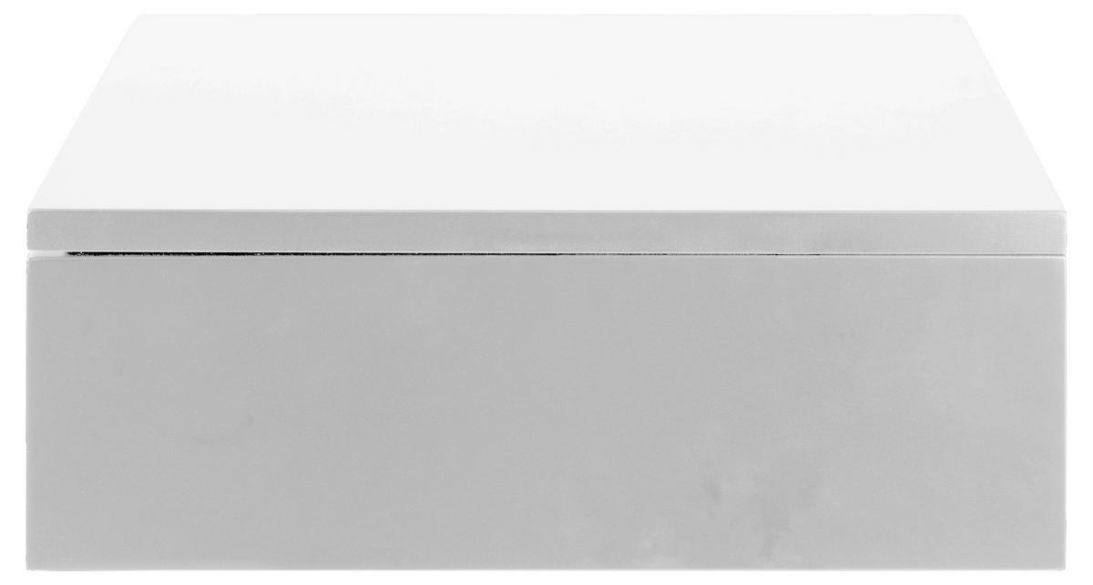 NOČNA OMARICA, bela  - bela, Moderno, leseni material (37/13/32cm) - MID.YOU