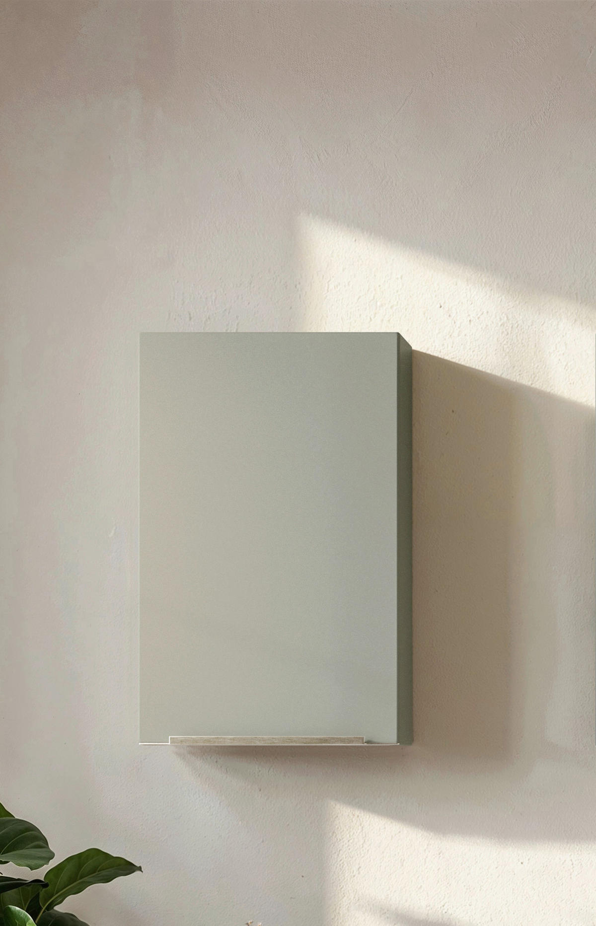 HÄNGESCHRANK 40/64/20 cm  - Schilfgrün/Edelstahlfarben, Trend, Holzwerkstoff/Metall (40/64/20cm) - Held