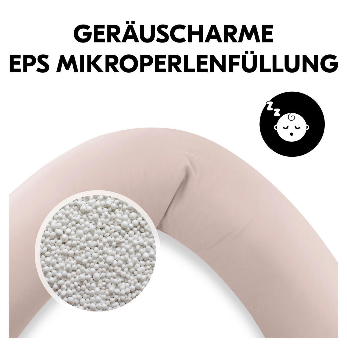 STILLKISSEN 190 cm NURSE N CARE   - Altrosa, Basics, Textil (190cm) - Hauck