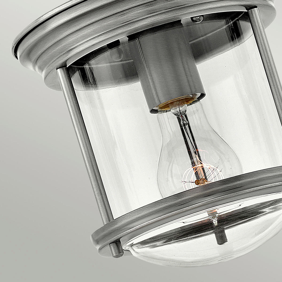 DECKENLEUCHTE  19.6/18.5 cm    - Nickelfarben, Konventionell, Glas/Metall (19.6/18.5cm) - Elstead Lighting