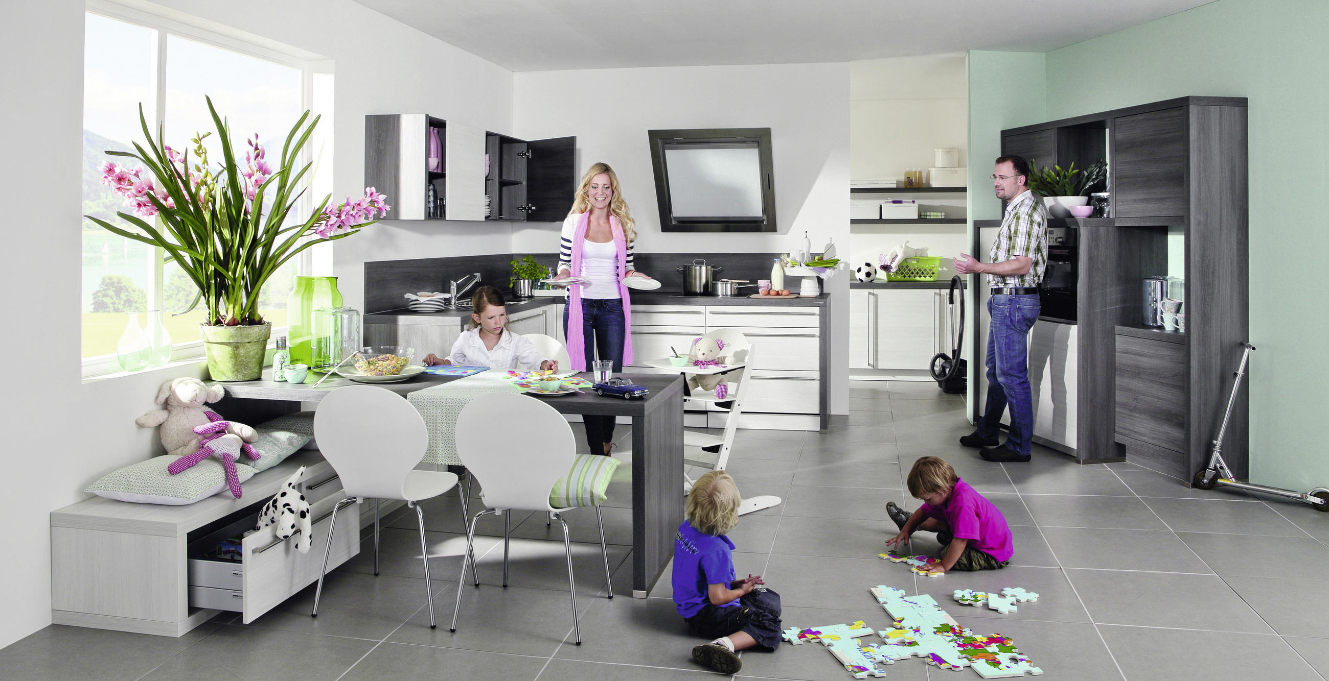 KUCHYNĚ NA MÍRU DK102 - Design, kompozitní dřevo - Dieter Knoll