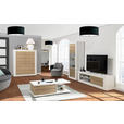 HIGHBOARD  in 121/145/45 cm  - Eichefarben/Weiß, Design, Holzwerkstoff (121/145/45cm) - Carryhome