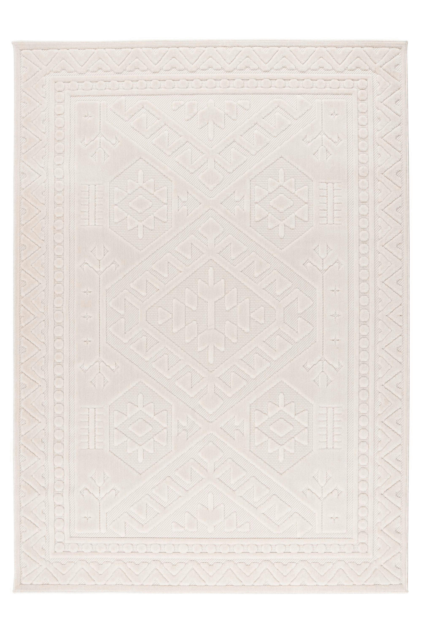 FLACHWEBETEPPICH 120/170 cm Elfenbein rechteckig  - Elfenbein, Basics, Textil (120/170cm) - Kayoom