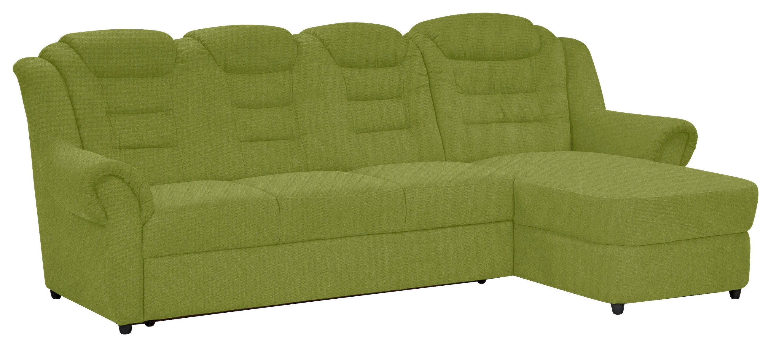 KUTNA GARNITURA tekstil  zelena   - zelena/crna, Konvencionalno, tekstil/plastika (262/165cm) - Livetastic