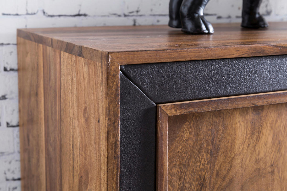 SIDEBOARD  in 160/80/44 cm  - Silberfarben/Sheeshamfarben, Design, Holz/Textil (160/80/44cm) - MID.YOU