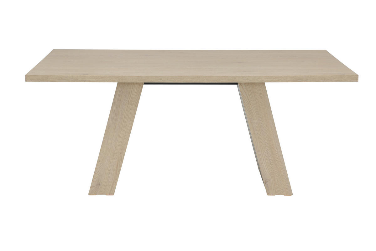 ESSTISCH Eichefarben rechteckig   - Eichefarben/Schwarz, MODERN, Holzwerkstoff (100/180/76cm) - MID.YOU