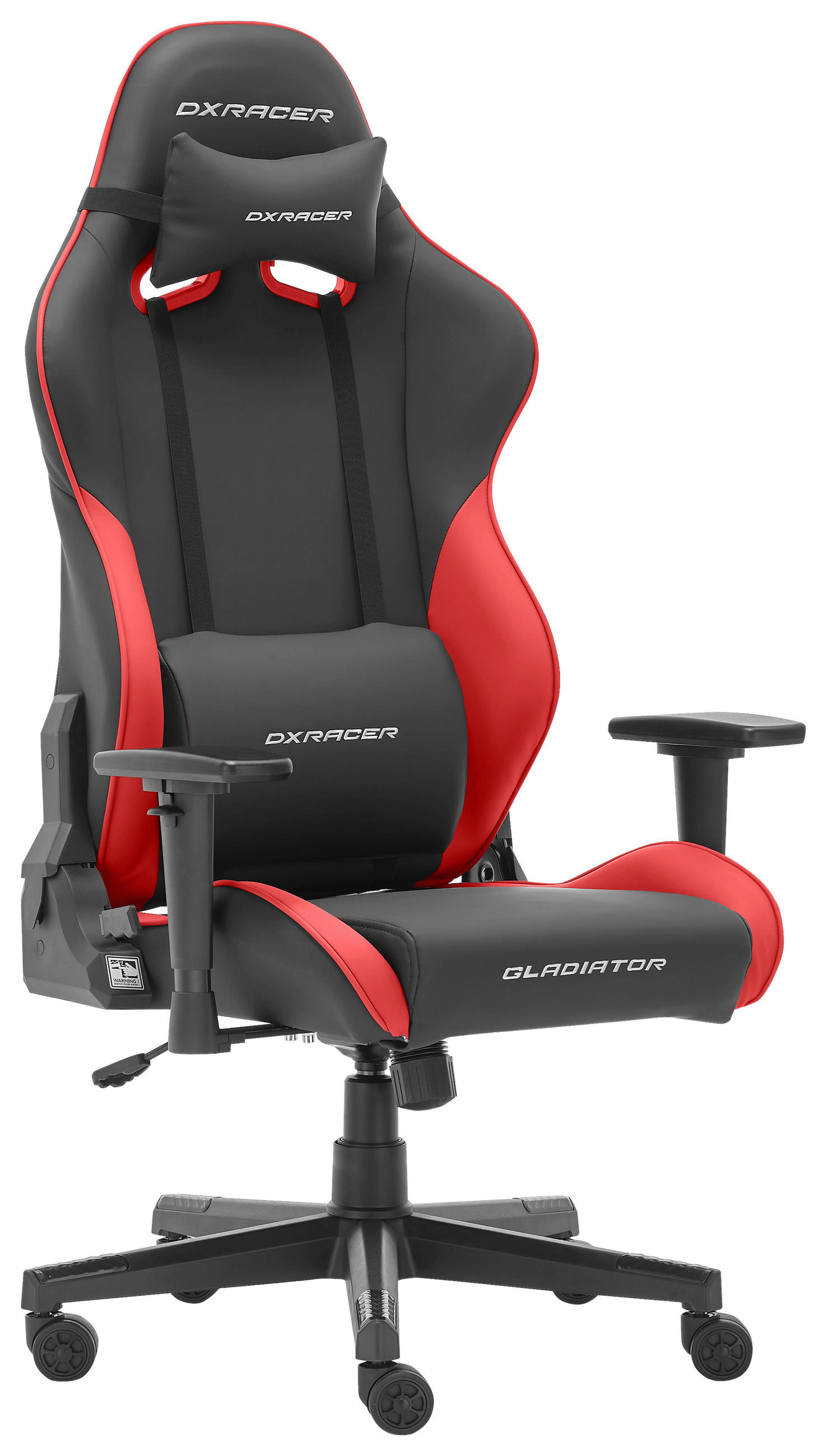 GAMINGSTUHL Rot, Schwarz Kunststoff, Textil   - Rot/Schwarz, Design, Kunststoff/Textil (70/126/70cm) - Dxracer