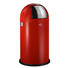 ABFALLSAMMLER PUSHBOY 50 L - Edelstahlfarben/Rot, Basics, Kunststoff/Metall (40/75,5cm) - Wesco ABFALLSAMMLER PUSHBOY 50 L - Edelstahlfarben/Rot, Basics, Kunststoff/Metall (40/75,5cm) - Wesco