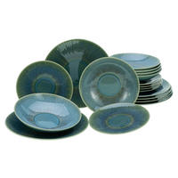 ÉTKÉSZLET 12 részes  - zöld, Basics, kerámia - Creatable