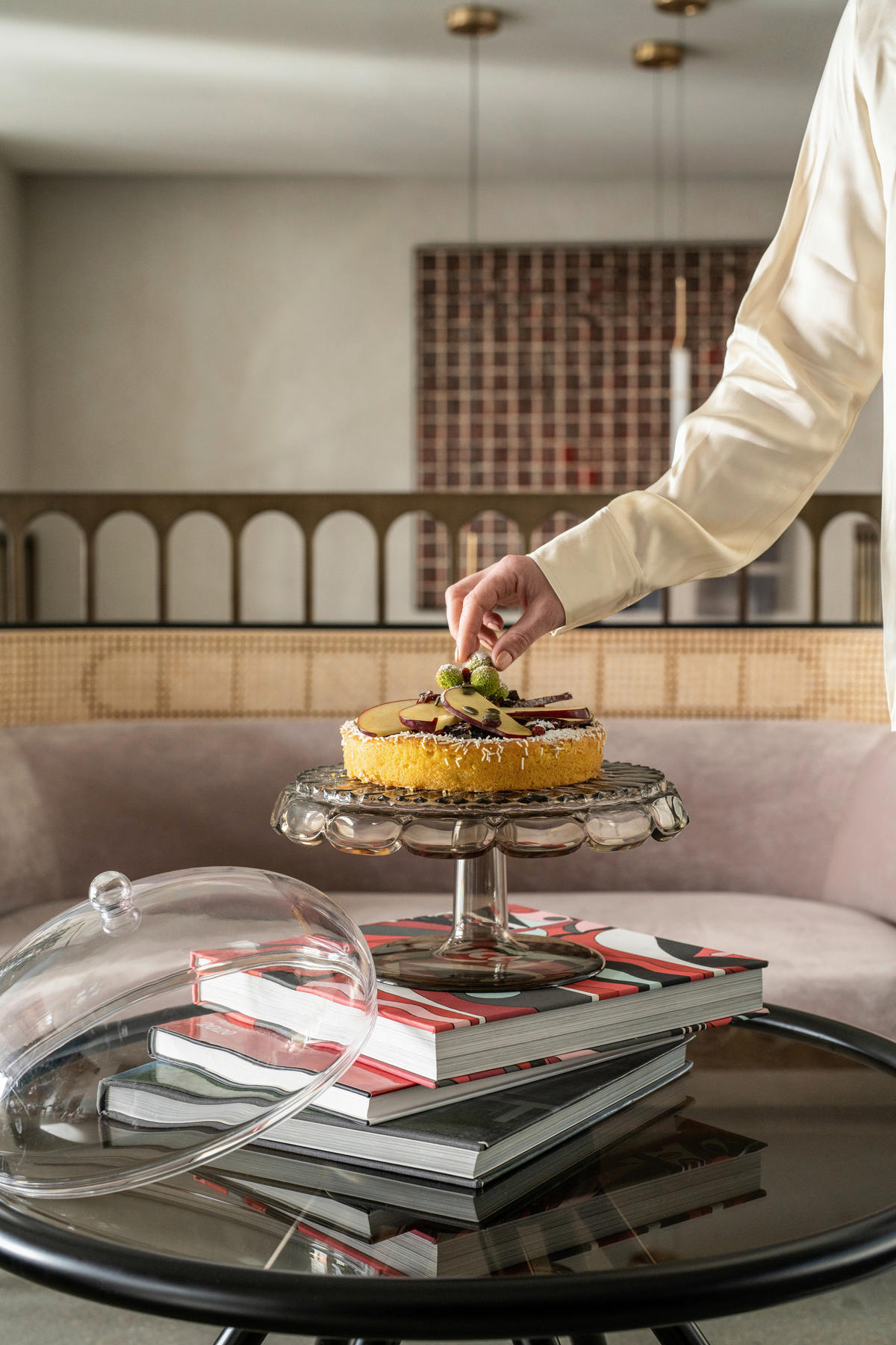 TANJUR ZA TORTU    30 cm    Vanity  - sivo-smeđa, Basics, plastika (30cm) - GUZZINI