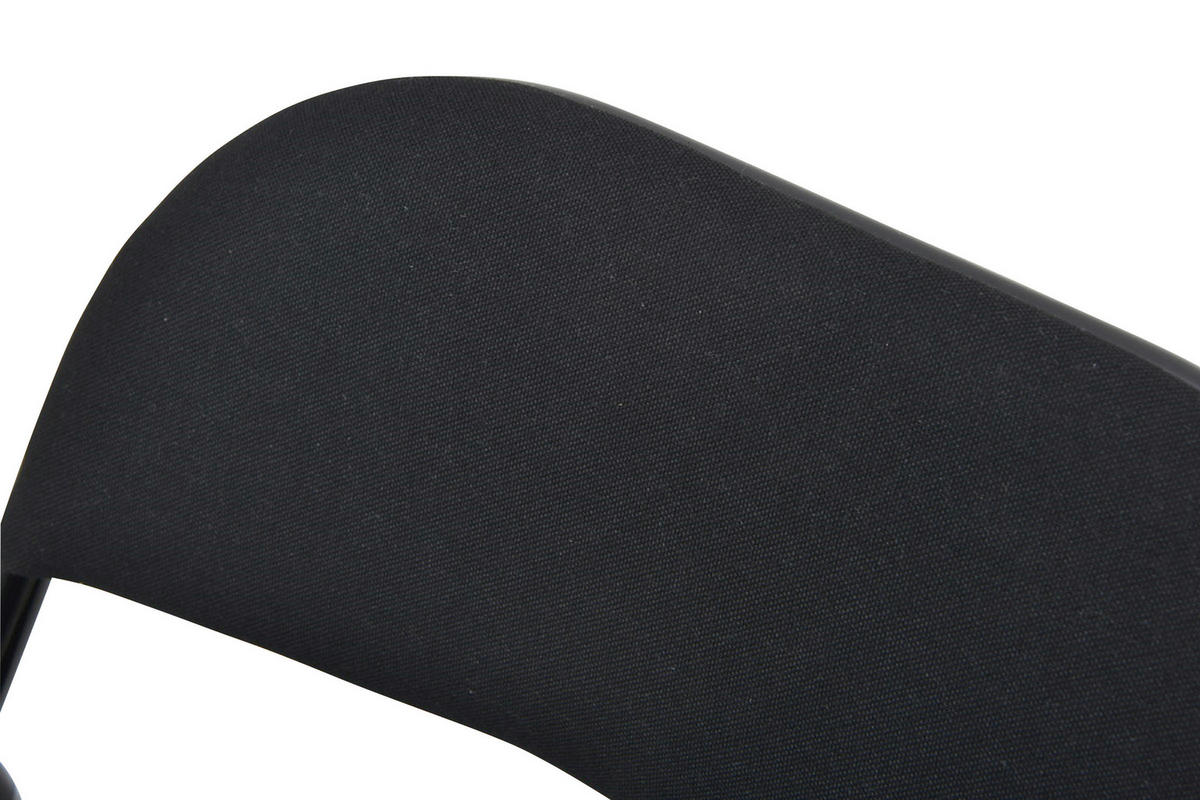 Scaun Pliabil din metal, textil, negru,  - negru, Basics, metal/textil (46,5/79/47cm) - Boxxx
