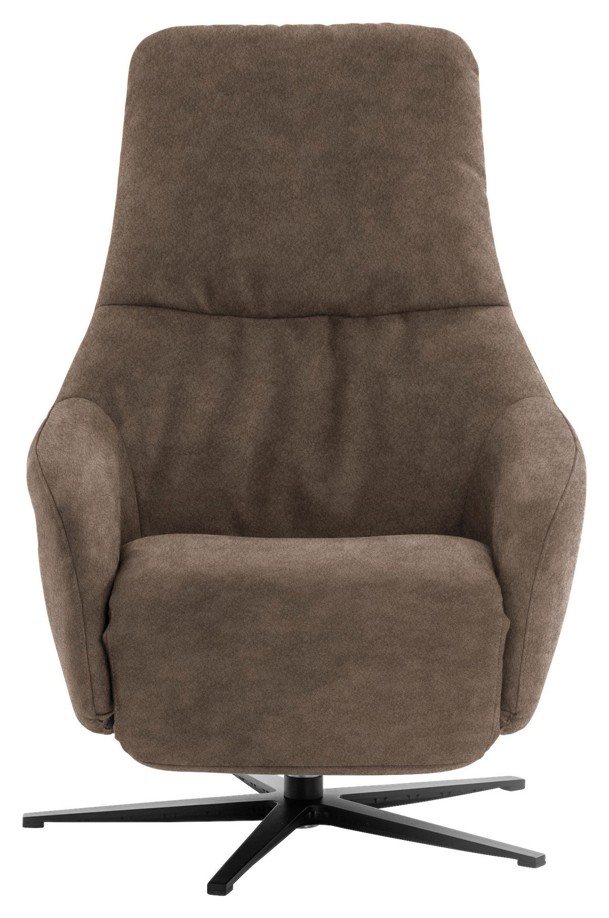 RELAXSESSEL in Textil Braun  - Schwarz/Braun, Design, Textil/Metall (77/108/95cm) - Chilliano