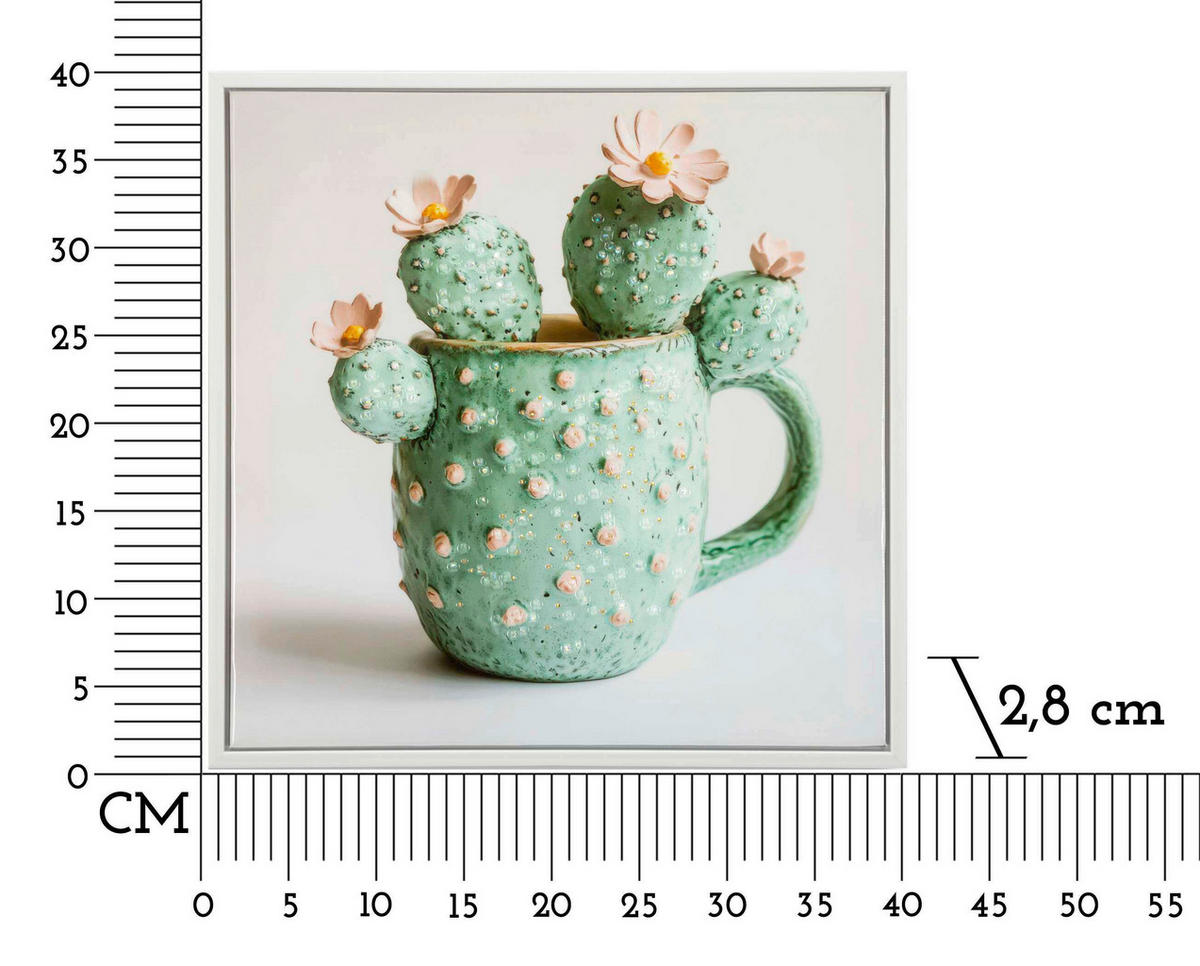 LEINWANDBILD Blumen  - Weiß, Basics, Holz/Kunststoff (40/40/2.8cm)