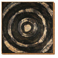 OBRAZ NA PLÁTNĚ, abstraktní, 100/100/3.5 cm - vícebarevná, Design, dřevo (100/100/3.5cm)