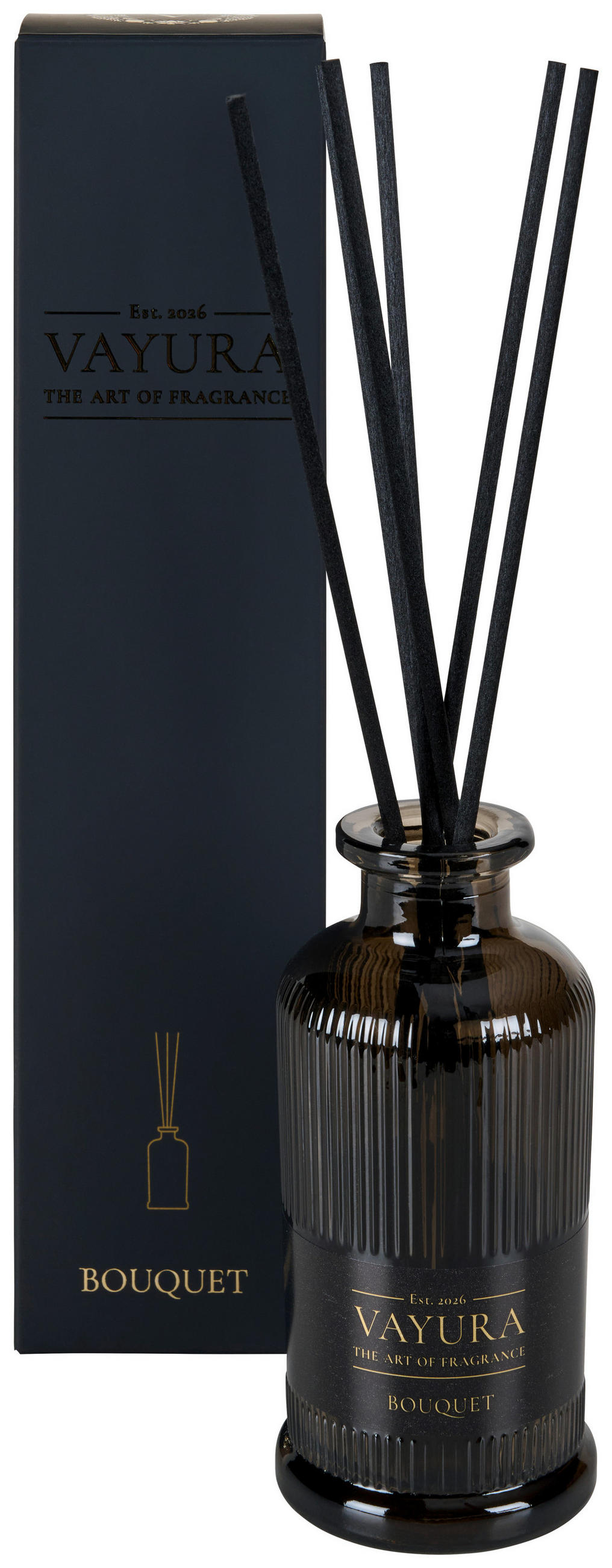 RAUMDUFT 100 ml Rose  - Schwarz, Basics, Glas (100ml)