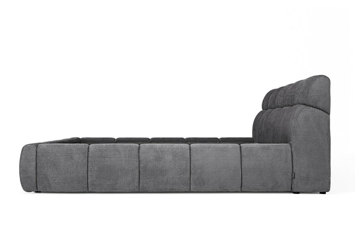 POLSTERBETT inkl. Bettkasten 180/200 cm  in Anthrazit  - Anthrazit/Schwarz, Design, Holz/Kunststoff (180/200cm) - Esposa