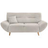 2-SITZER-SOFA in Bouclé Weiß  - Wildeiche/Weiß, KONVENTIONELL, Holz/Textil (173/81/90cm) - MID.YOU