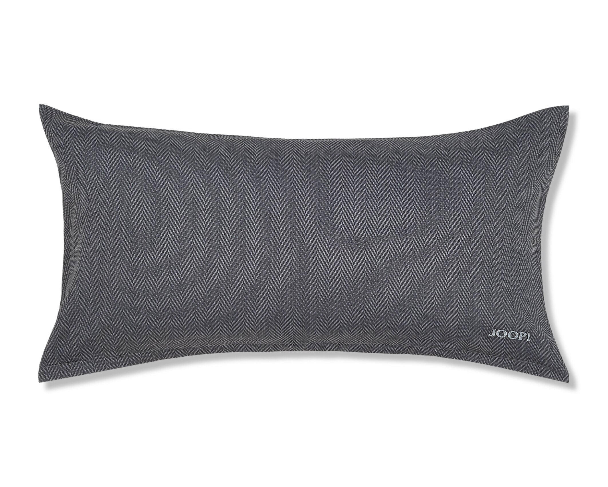 KOPFKISSENBEZUG HERRINGBONE 80/40 cm  - Anthrazit, Basics, Textil (80/40cm) - Joop!