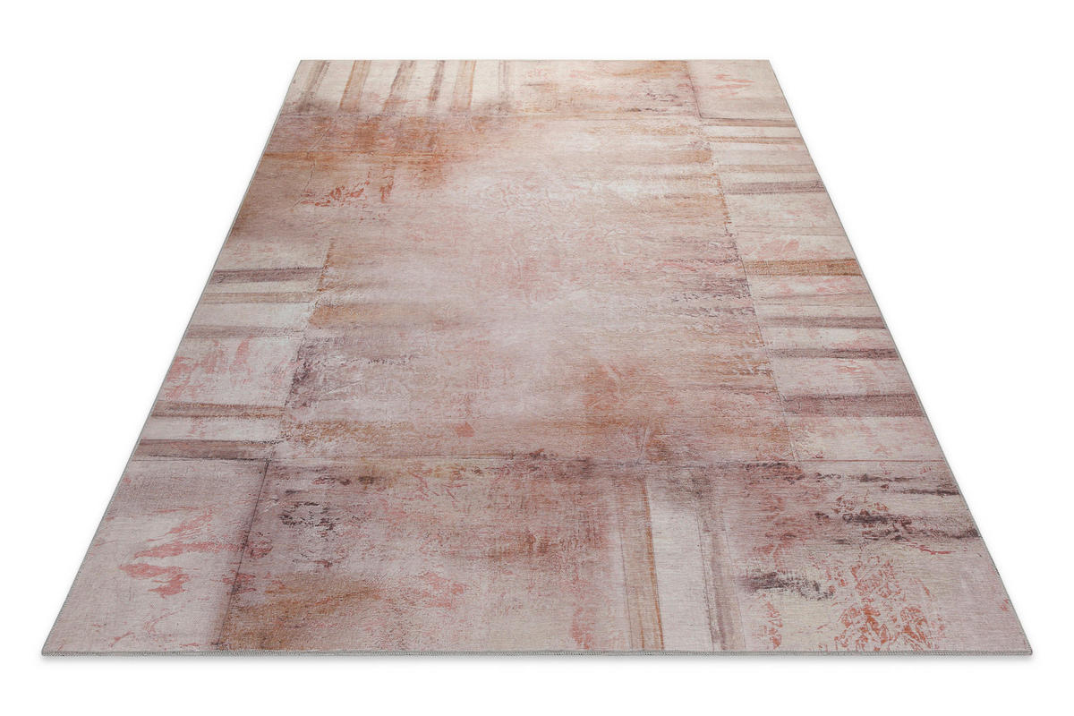 FLACHWEBETEPPICH  Wohnzimmer 200/300 cm Esprit Altrosa, Terracotta rechteckig  - Terracotta/Altrosa, Basics, Textil (200/300cm) - Esprit