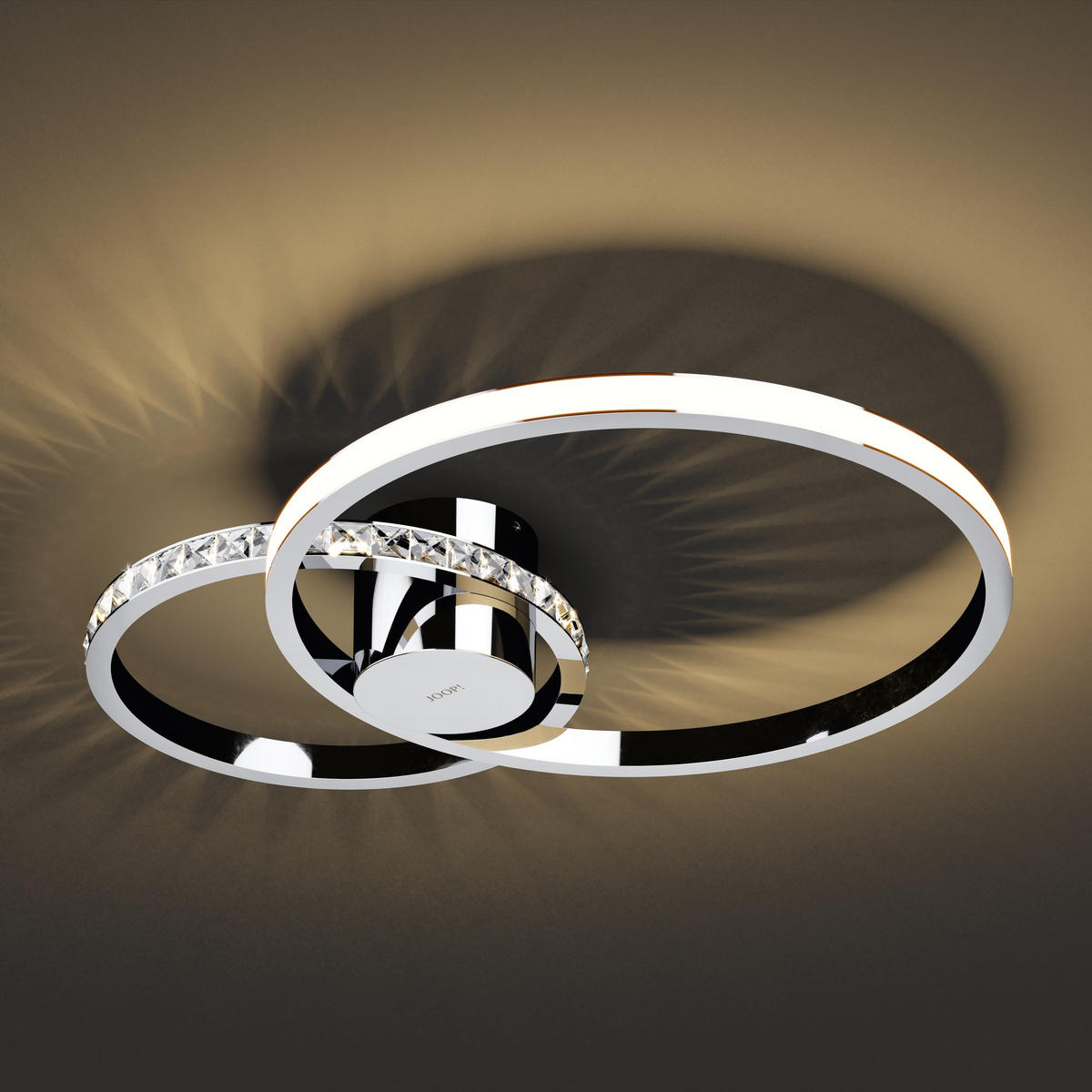 LED-DECKENLEUCHTE - Klar/Chromfarben, LIFESTYLE, Glas/Metall (59,5/41,5/10cm) - Joop!