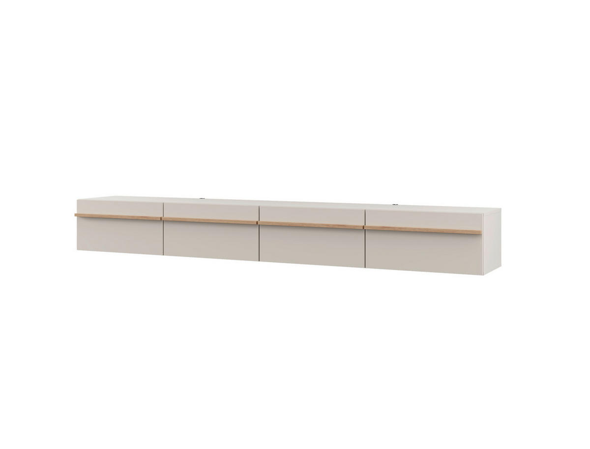 LOWBOARD  256/32/44 cm  hängend, in verschiedenen Größen erhältlich  - Kaschmir/Eiche Artisan, Basics, Holzwerkstoff (256/32/44cm) - Carryhome