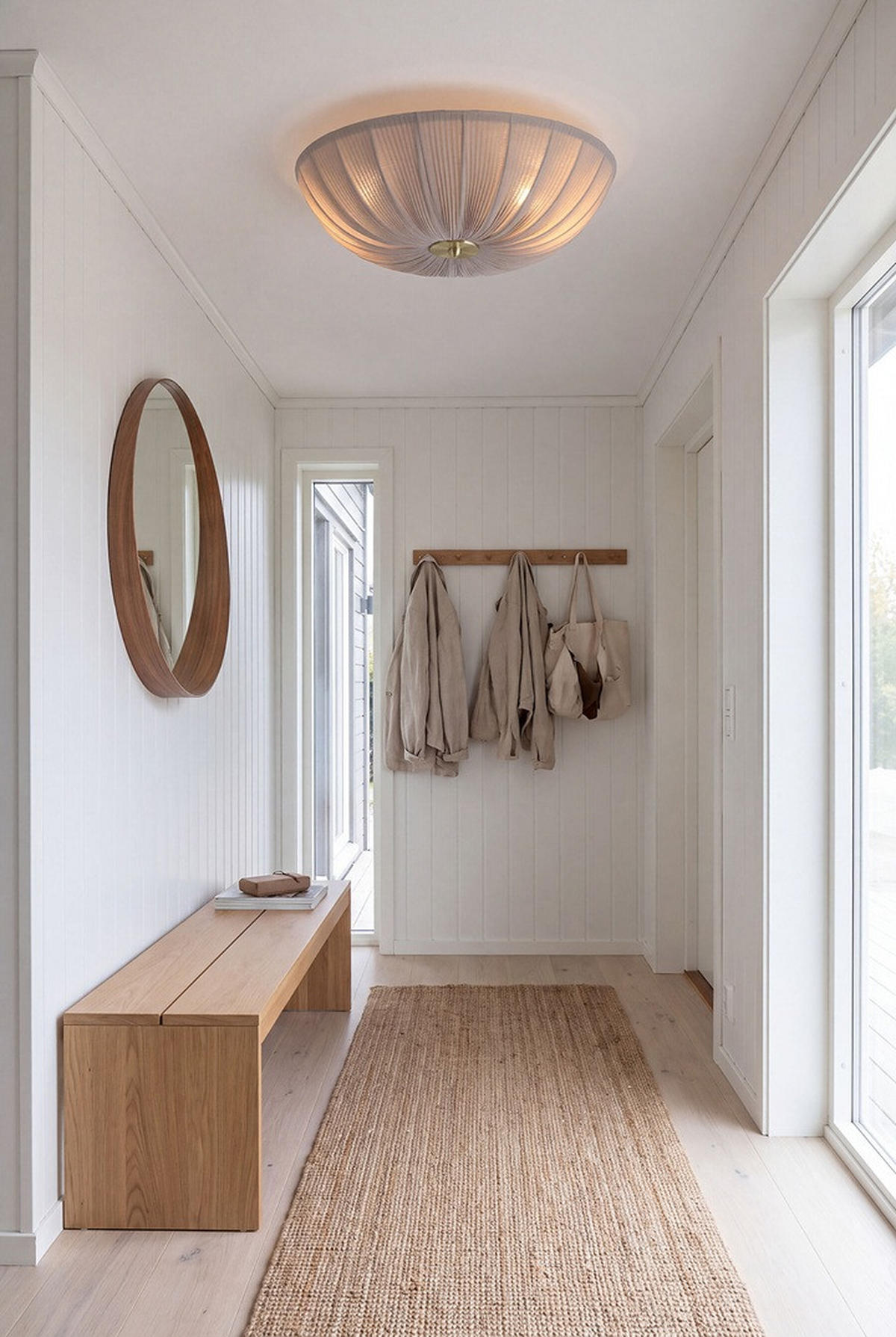 Plafond Aneta Aneta  - grå, Klassisk, metall/textil (45/12,5/45cm) - Best Price